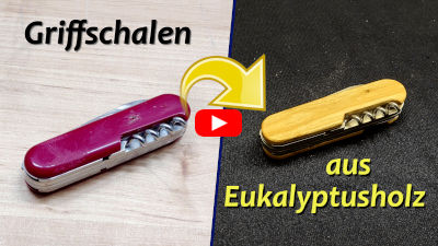 Taschenmesser - Griffschalen aus Eukalyptusholz